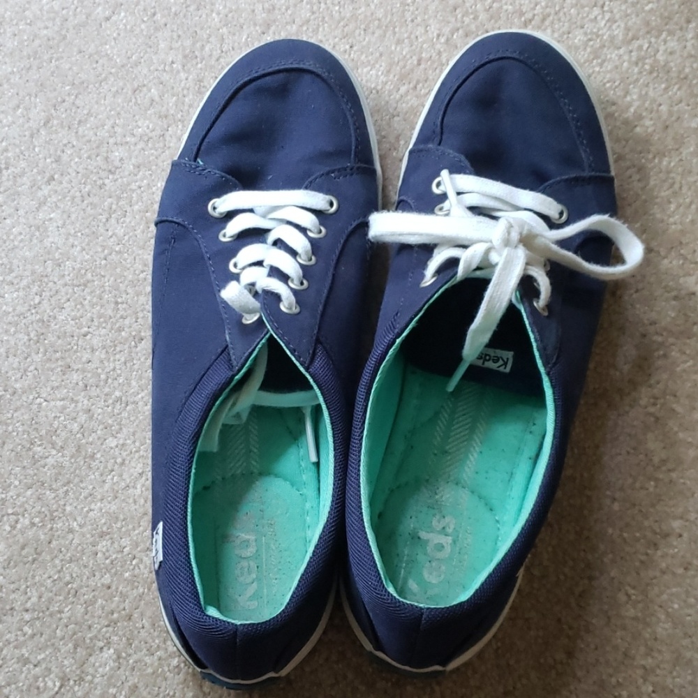 Keds navy and white canvas sneakers size 8